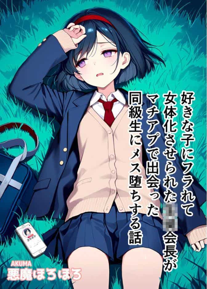 好きな子にフラれて女体化させられた生徒会長がマチアプで出会った同級生にメス堕ちする話 モザイク版