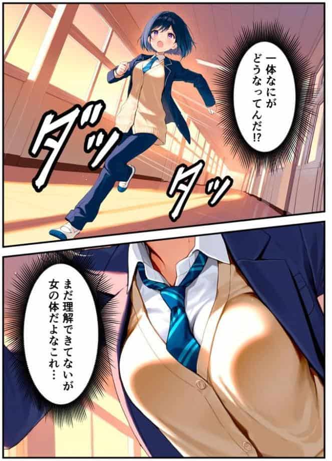 好きな子にフラれて女体化させられた生徒会長がマチアプで出会った同級生にメス堕ちする話 モザイク版