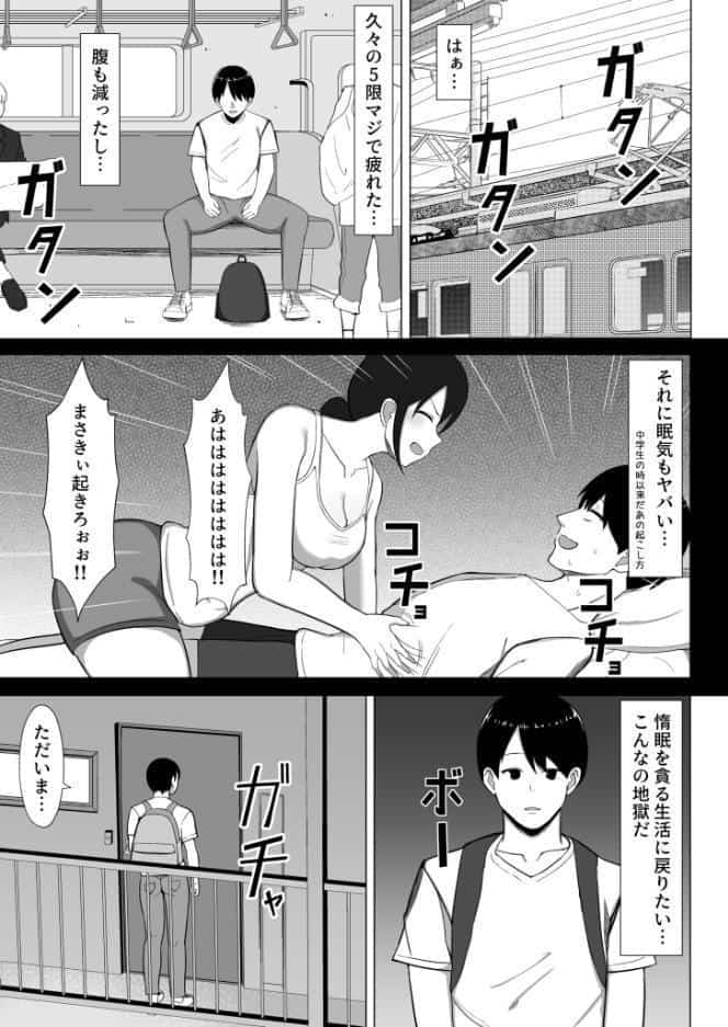 四畳半の俺の部屋でかあちゃんと住むことになった話1