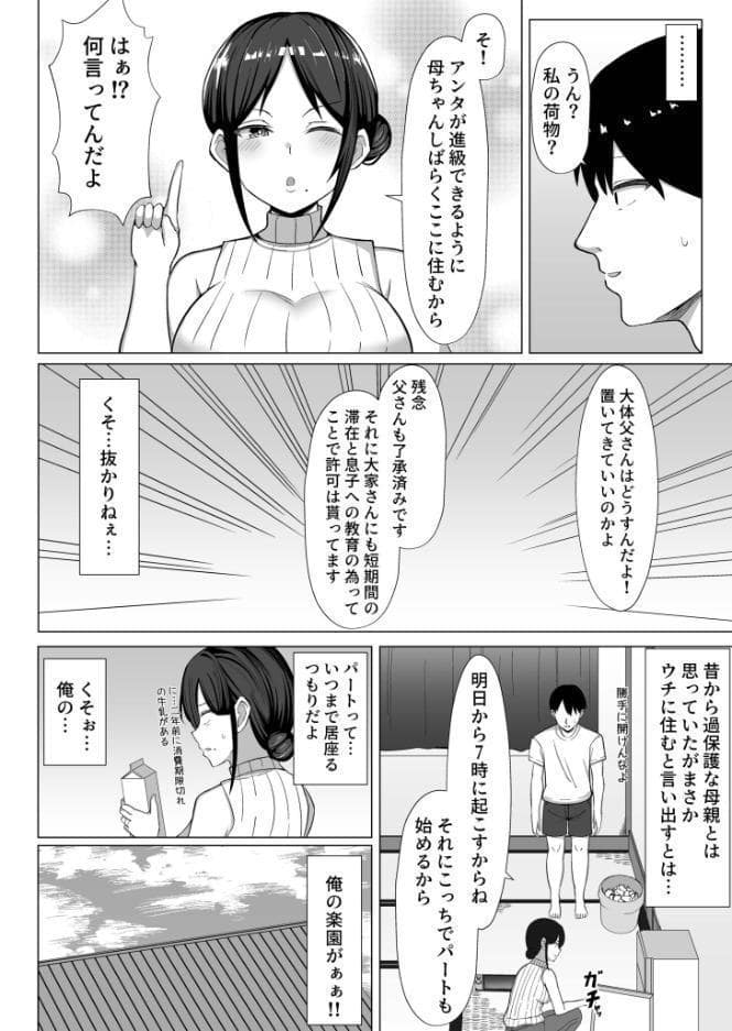 四畳半の俺の部屋でかあちゃんと住むことになった話1