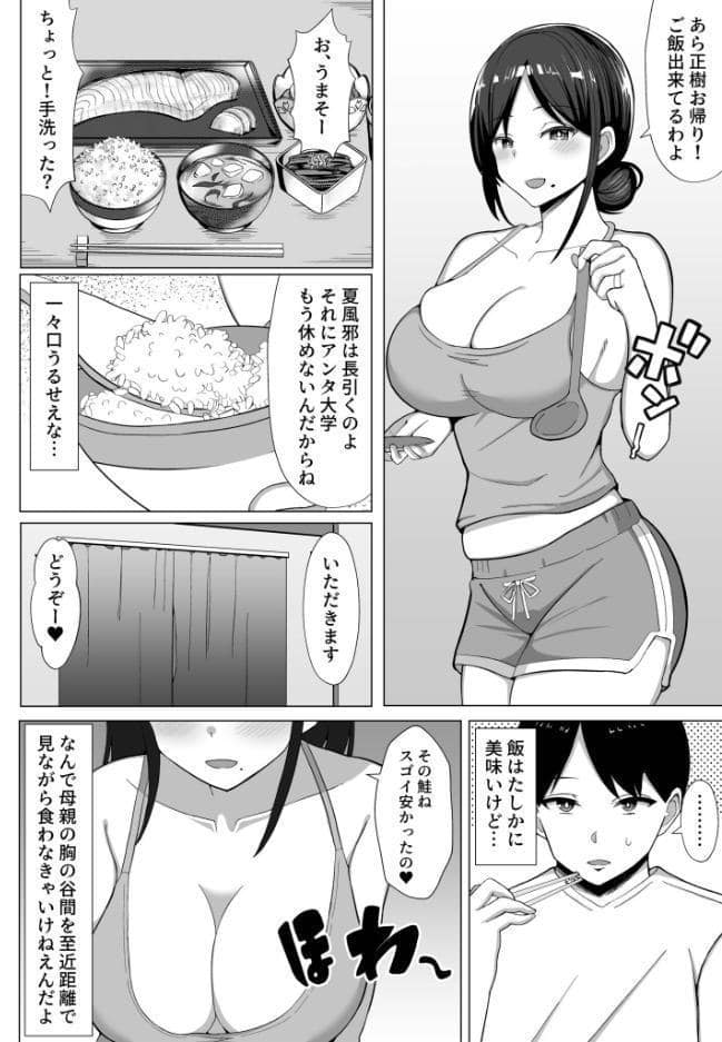 四畳半の俺の部屋でかあちゃんと住むことになった話1