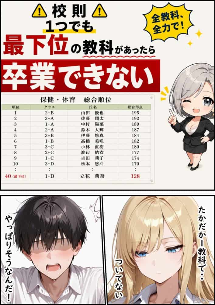 最下位だと卒業出来ない学校で保健体育が出来ないクールギャル  童貞陰キャの巨根チンポを生ハメ絶頂した話