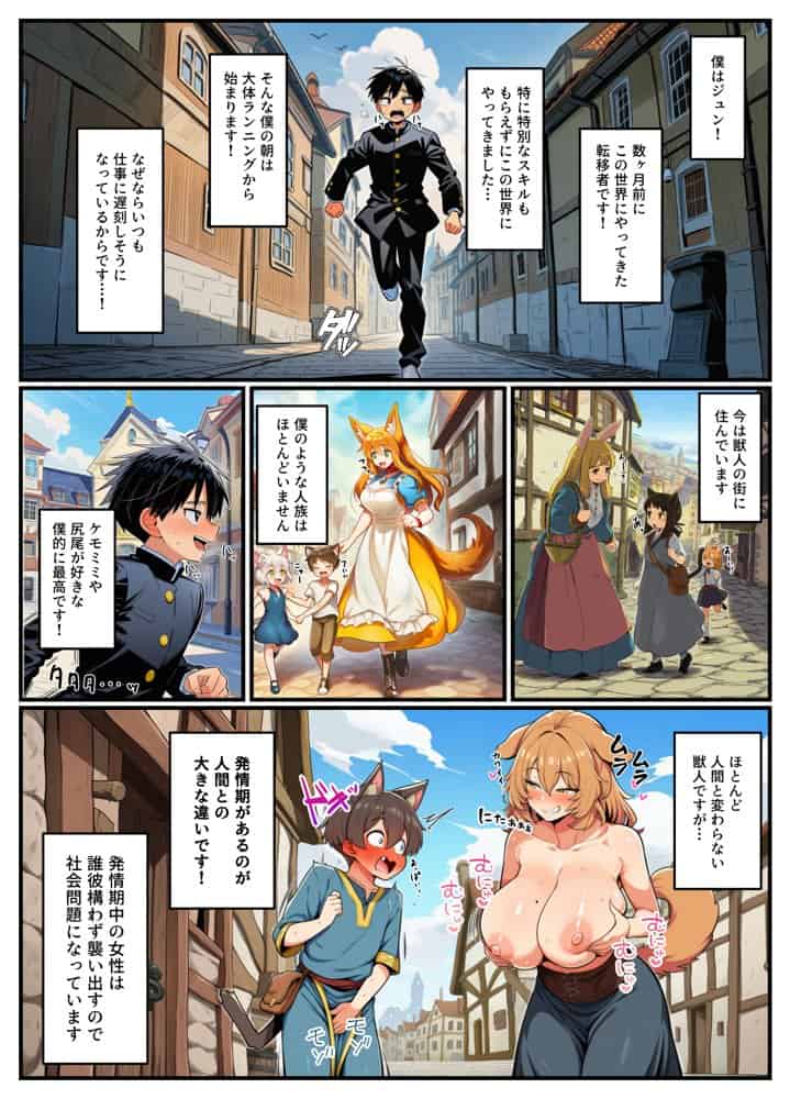 女獣人の性処理が異世界での仕事です！
