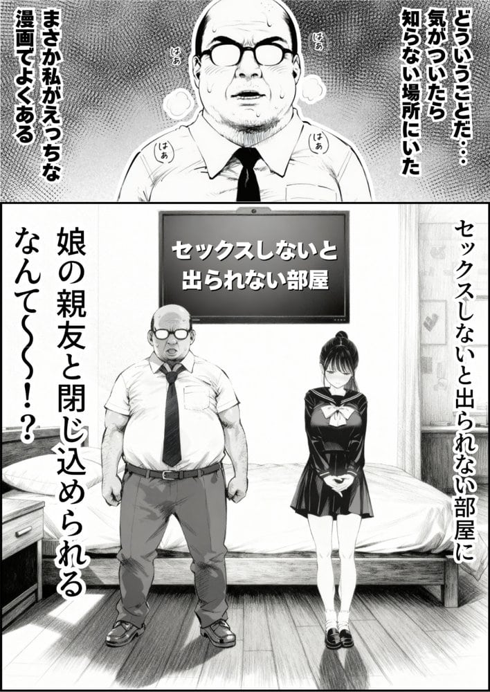 【総集編】おじさんとセックスしないと出られない部屋全5作品
