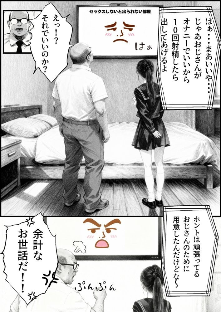 【総集編】おじさんとセックスしないと出られない部屋全5作品
