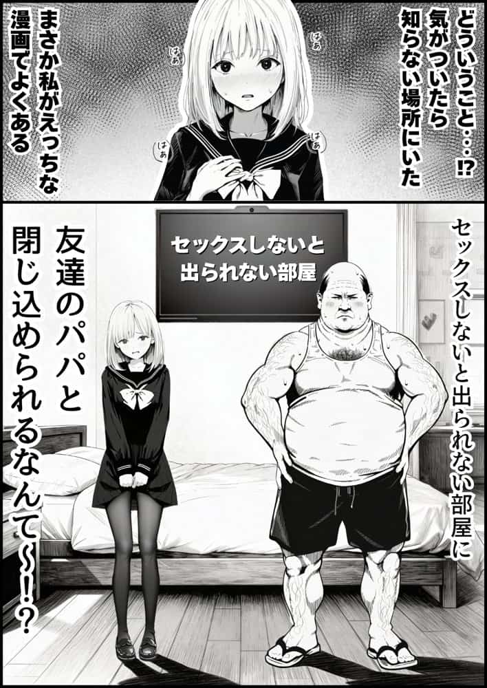 【総集編】おじさんとセックスしないと出られない部屋全5作品