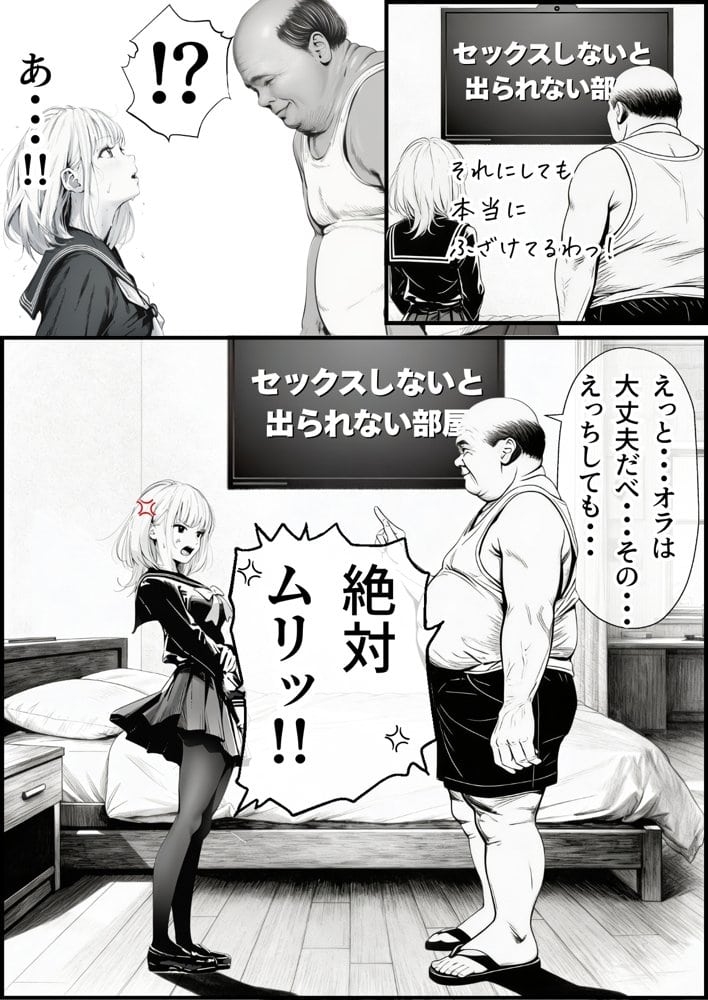 【総集編】おじさんとセックスしないと出られない部屋全5作品