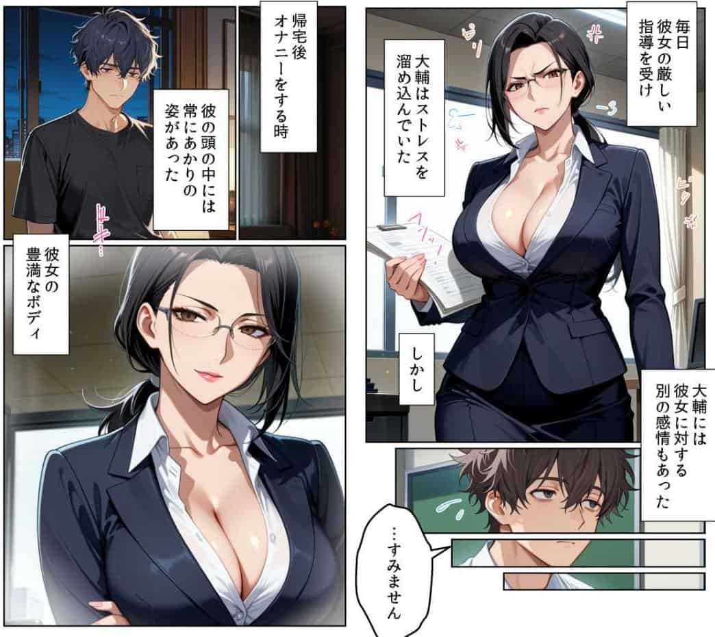 ●●アプリと人妻お局の淫らな堕落 〜社内一のエロい女を思いのままに〜 モザイク版