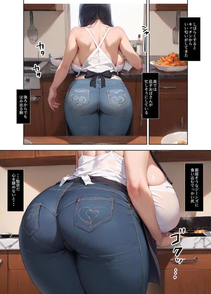 巨乳デカ尻叔母さんとケダモノのようにハメた夏 モザイク版