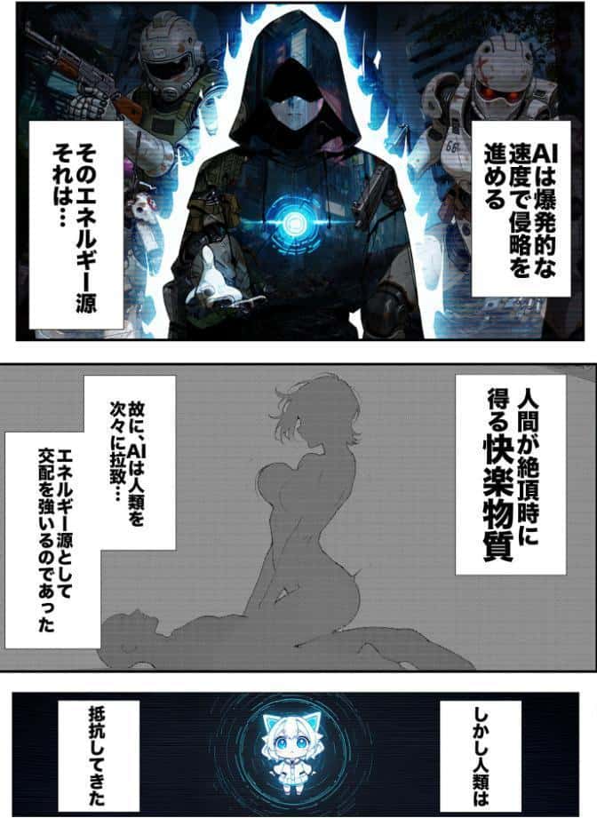 AIが支配する世界で人類を裏切った俺は正義の魔法少女をドスケベ●●する モザイク版