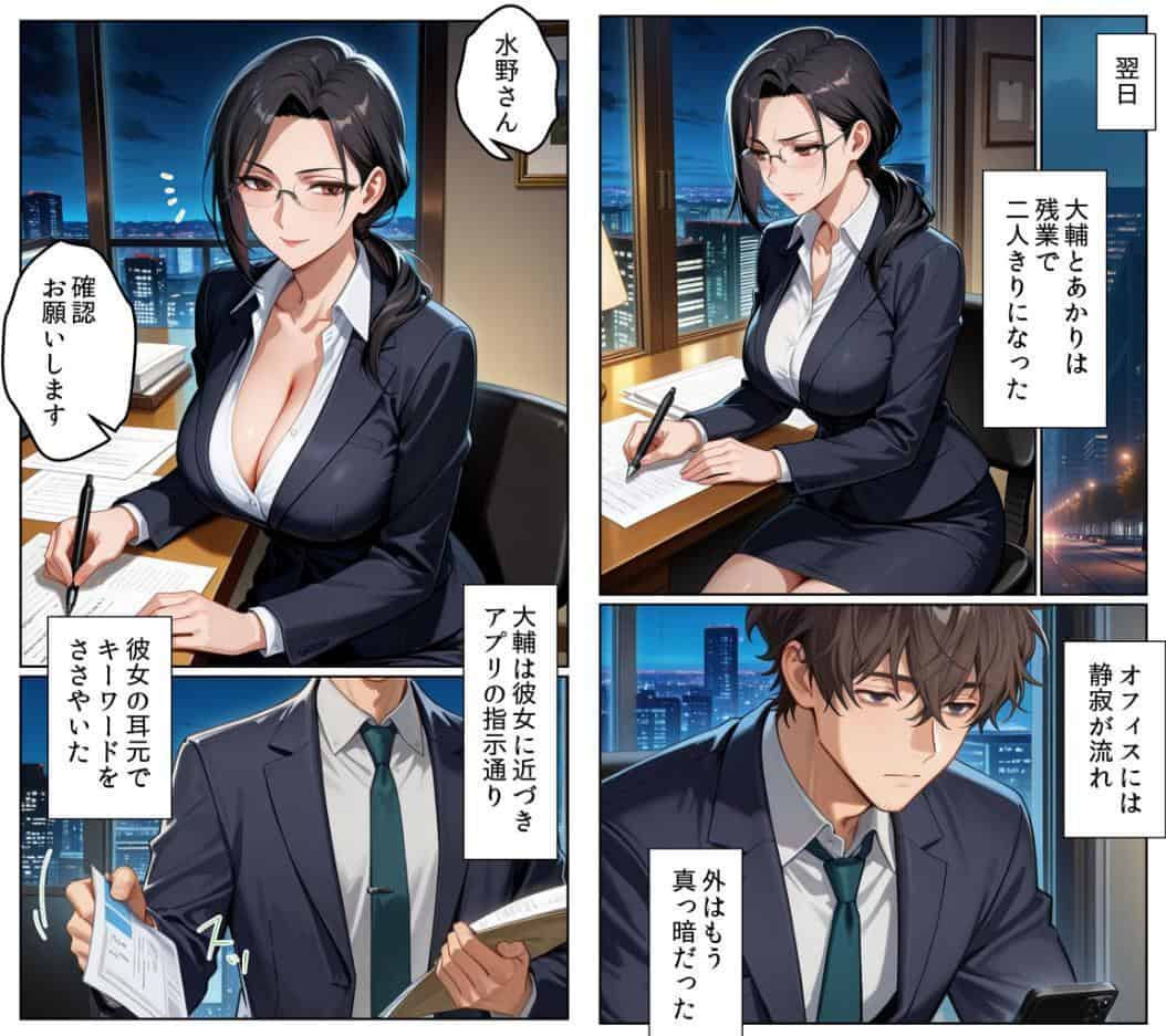 ●●アプリと人妻お局の淫らな堕落 〜社内一のエロい女を思いのままに〜 モザイク版