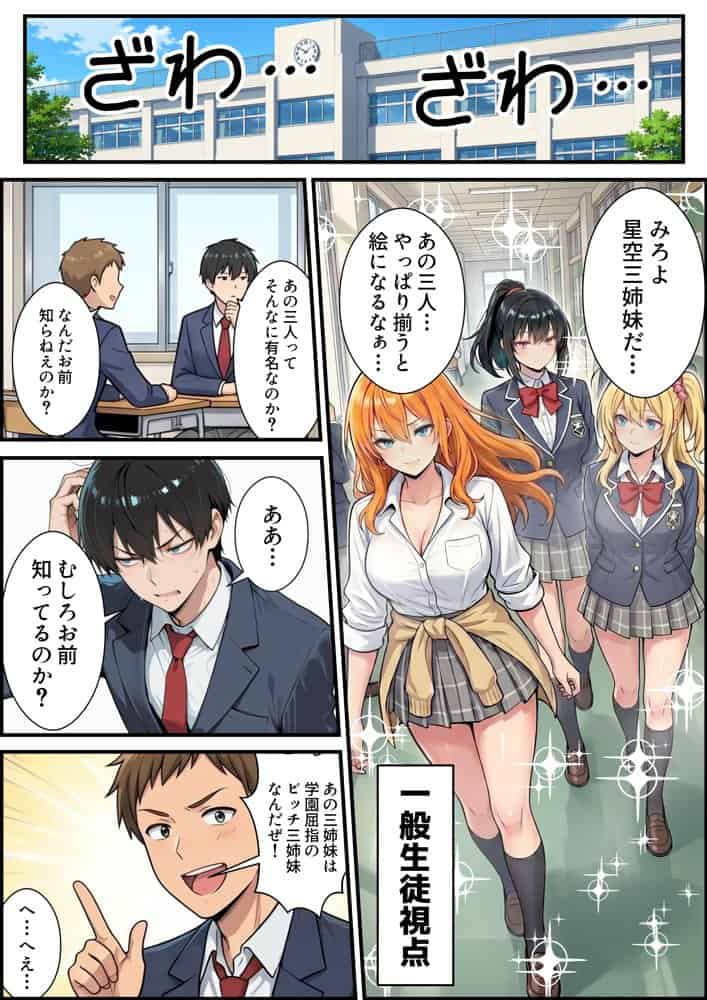 お隣の淫乱ビッチ三姉妹にたっぷり搾り取られまくる話