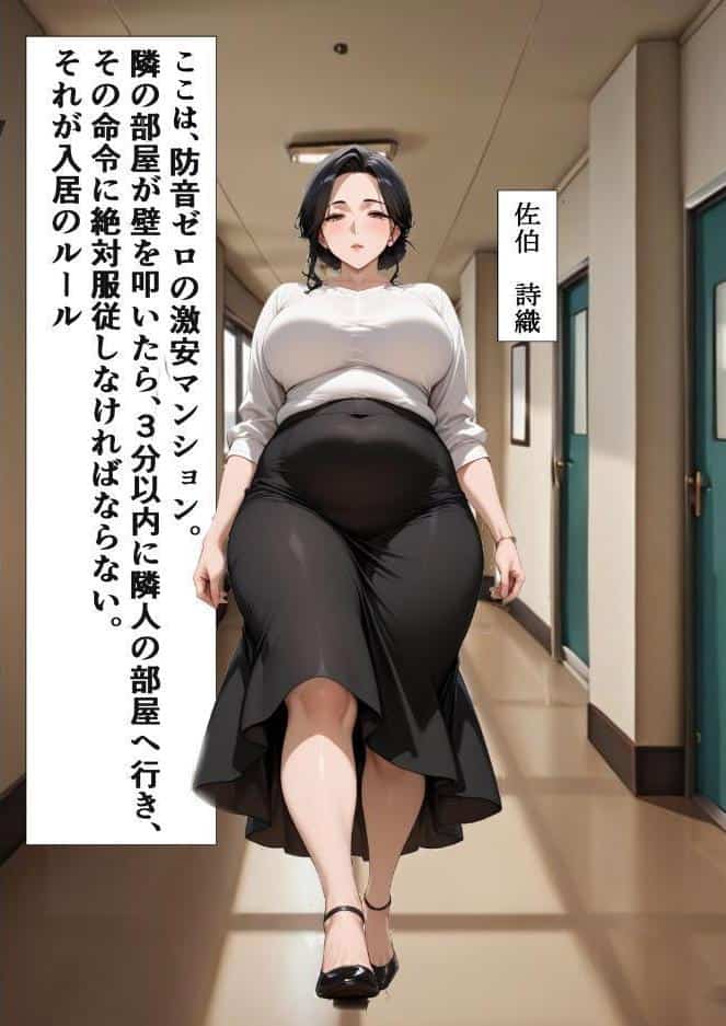 訳あり物件ーノックで隣人の性処理係ー隣人に壁に突き立てられメス声絶頂【モザイク版】