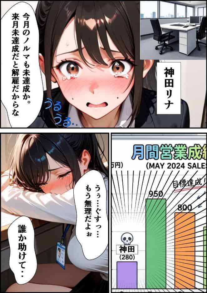 ようこそ、我が社の肉便器営業課へ。泣き虫最下位OLが肉体調教されて下剋上契約！【モザイク版】