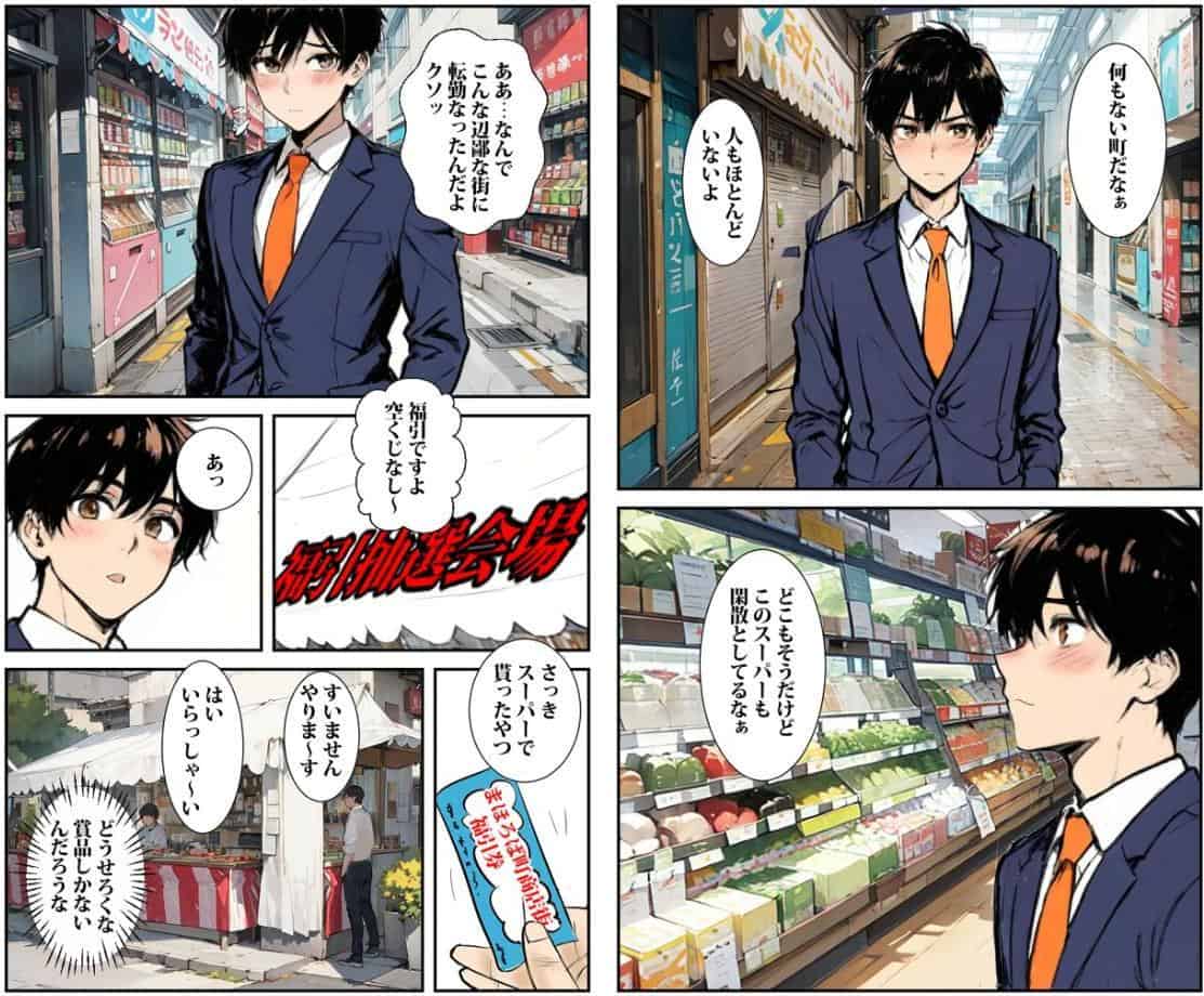 商店街の福引き引いたら人妻が当たった モザイク版