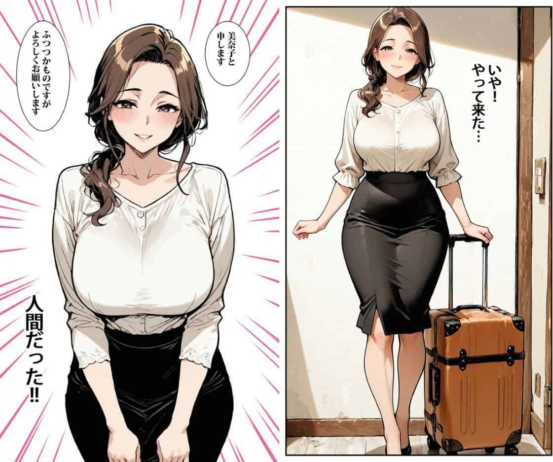 商店街の福引き引いたら人妻が当たった モザイク版