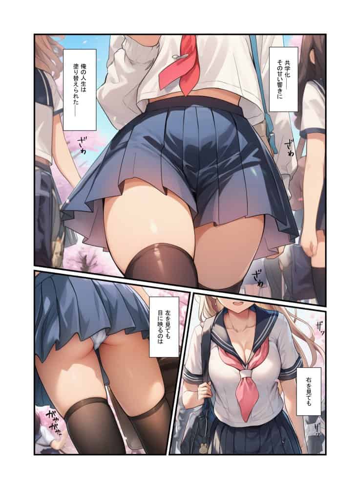 絶頂ハーレム学園！風紀委員の美少女と濃厚中出し