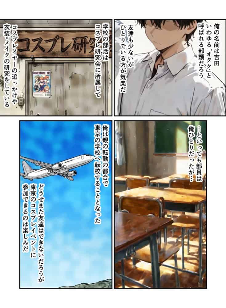 コスプレ研究会のオタクが一軍ギャルたちとハーレムセックス