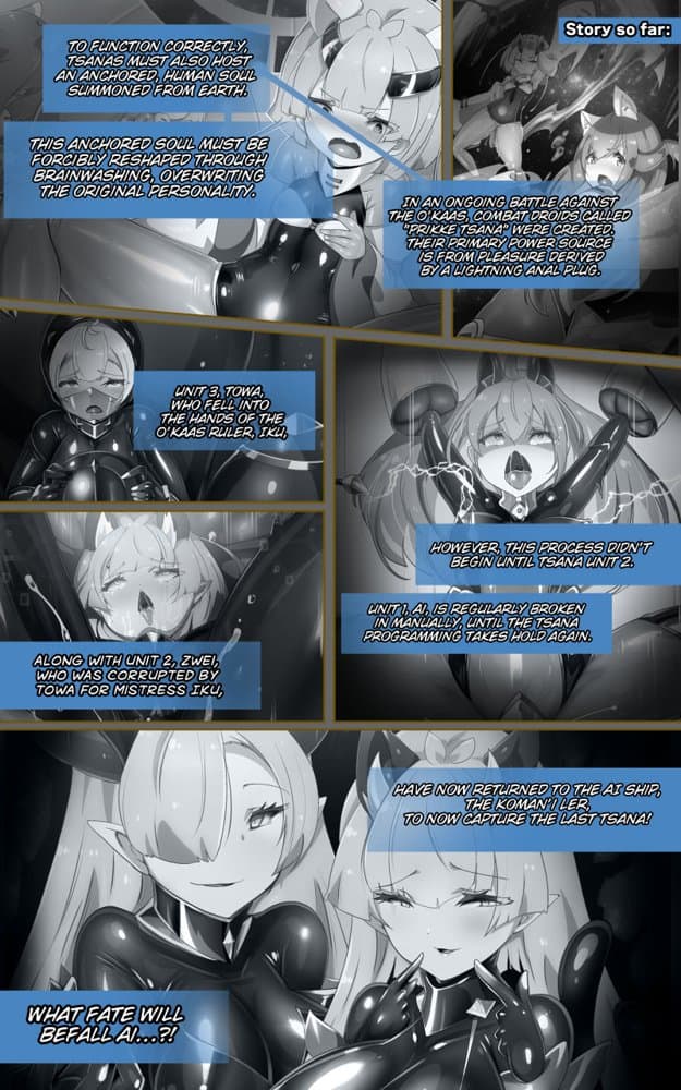 ロ手描きロ女体化x悪堕ち！性欲戦闘アンドロイド！「女体化転生したキミが悪堕ちと復讐を楽しむまんが〜戦光兵女プリッケ・ツァーナ・ダークネスエンド〜」