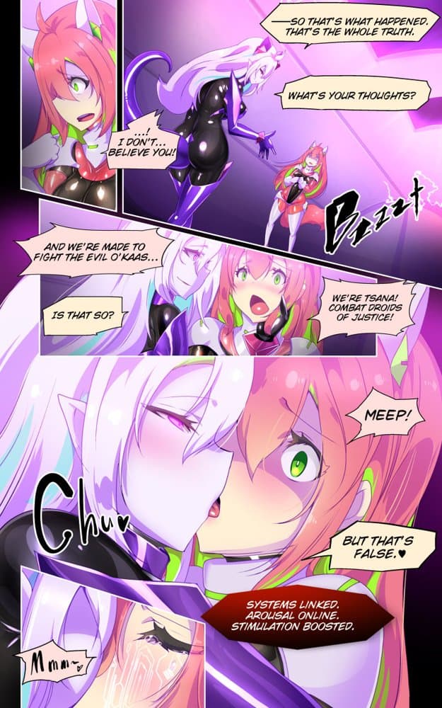 ロ手描きロ女体化x悪堕ち！性欲戦闘アンドロイド！「女体化転生したキミが悪堕ちと復讐を楽しむまんが〜戦光兵女プリッケ・ツァーナ・ダークネスエンド〜」