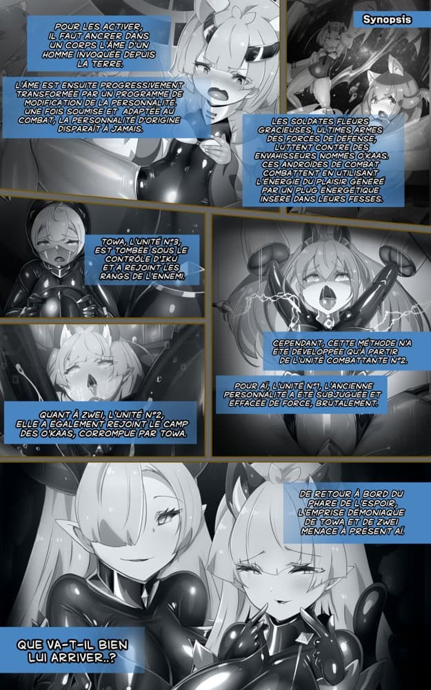 ロ手描きロ女体化x悪堕ち！性欲戦闘アンドロイド！「女体化転生したキミが悪堕ちと復讐を楽しむまんが〜戦光兵女プリッケ・ツァーナ・ダークネスエンド〜」