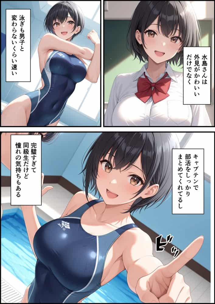 ケガをして落ち込む男子部員が水泳部キャプテンに慰めてもらったら中出しセックスに発展した話