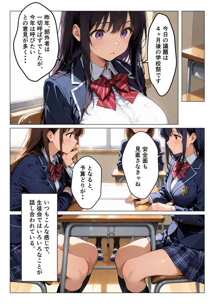 【処女喪失】完璧生徒会長のH練習台。煽って理性崩壊！中出しイキ狂い