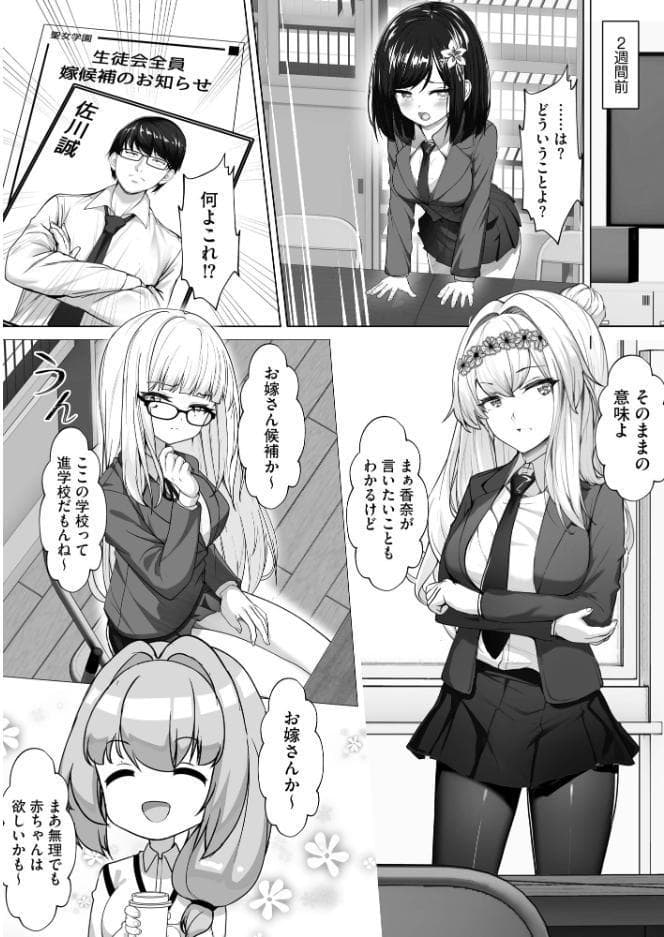 ナマハメ生徒会 〜女ばかりの学園で嫁候補全員とセックス〜【FANZA特典付】