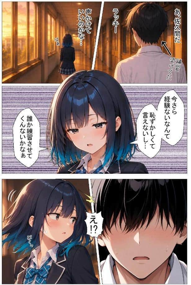 陰キャの俺をセックスの練習台にしたクールギャルが種付けされてメス堕ちした件【棒消し修正版】