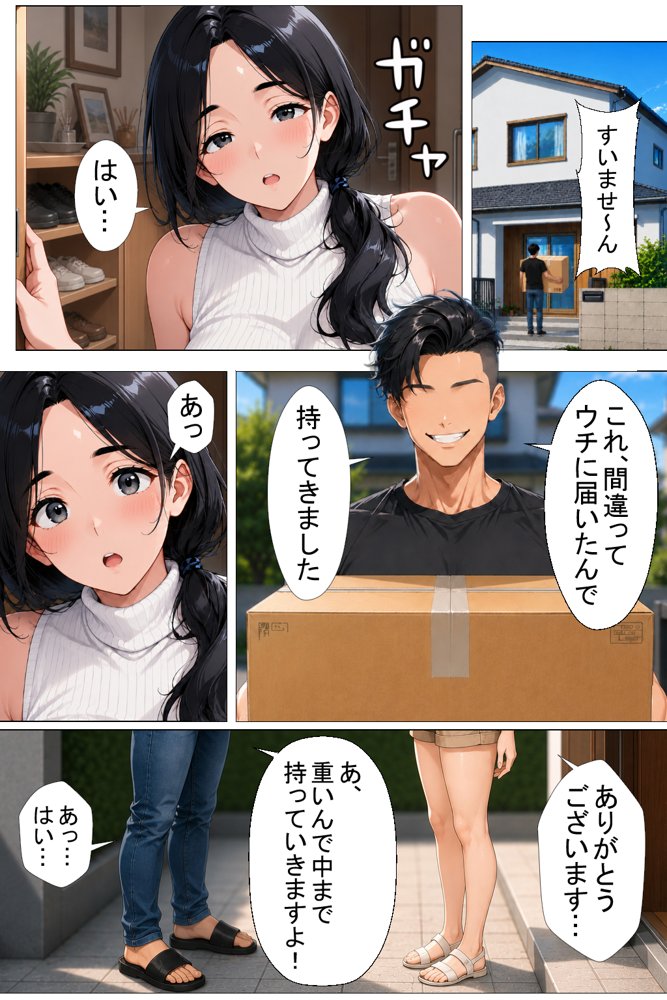 隣の新婚夫を淫乱人妻が寝取って種付けプレスされる話