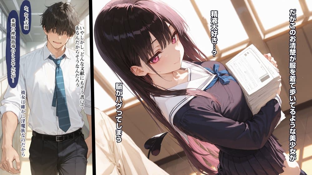 清楚サキュバス 世界が魔界と繋がって早10年 オレが教え子の搾精指導担当ってマジ？