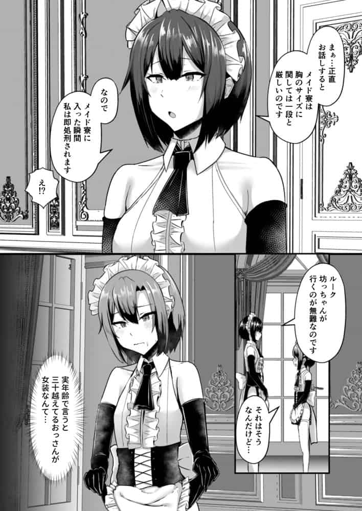貧乳ユートピアの隠れ巨乳2 〜禁制爆乳バレから始まる王子専属Wメイド種付け教育〜
