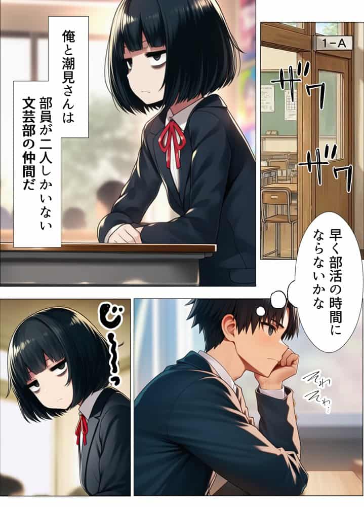 オナ部の地味子が一人でシていたので口止めセックスしたら秘密のセフレになった話