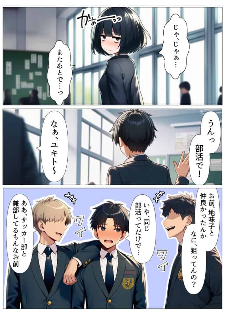 オナ部の地味子が一人でシていたので口止めセックスしたら秘密のセフレになった話