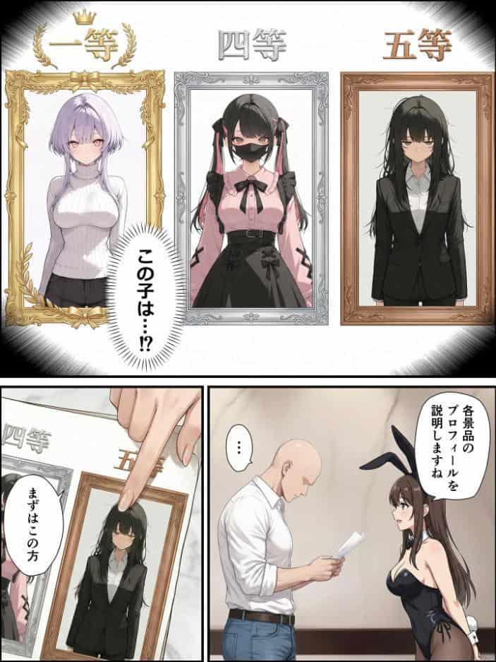 一獲千女 〜女が当たる宝くじで一等を当てた男〜 【片想いしていた同級生編】 （1） モザイク版
