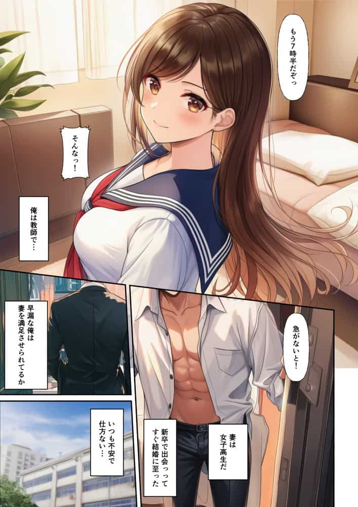 人妻JKが欲求不満で同級生に寝取られて…