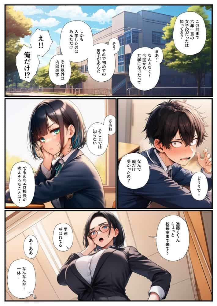 男が僕しかいない学園でギャル達の性処理係に任命されちゃった件